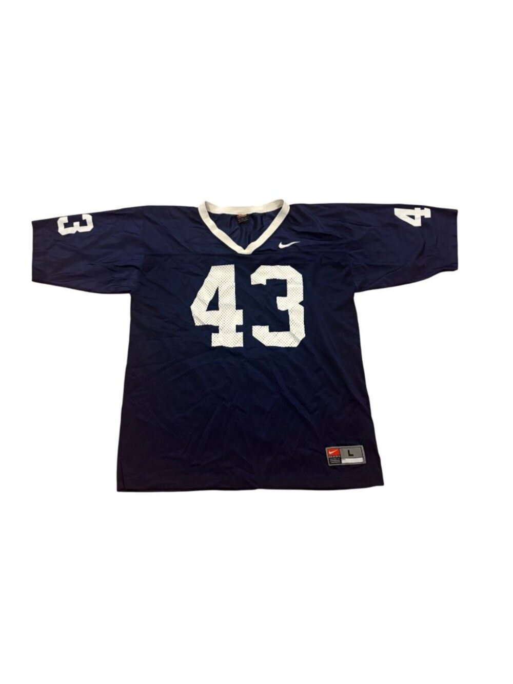 Nike Team Penn State Nittany Lions #43 NCAA Football Jersey Blue Men's Large